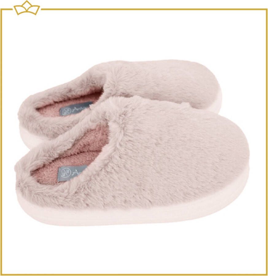 Attrezzo Pantoffels dames Extra zacht Sloffen Roze
