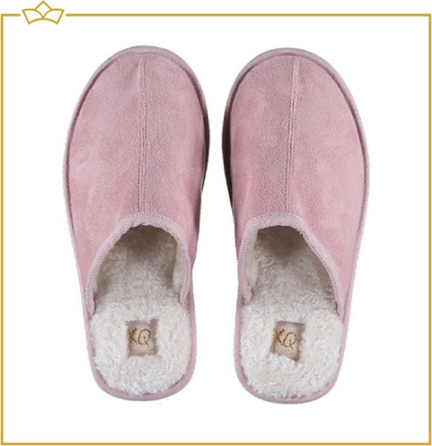Attrezzo Sloffen voor en Roze pantoffels Altijd warme voeten! - Foto 2