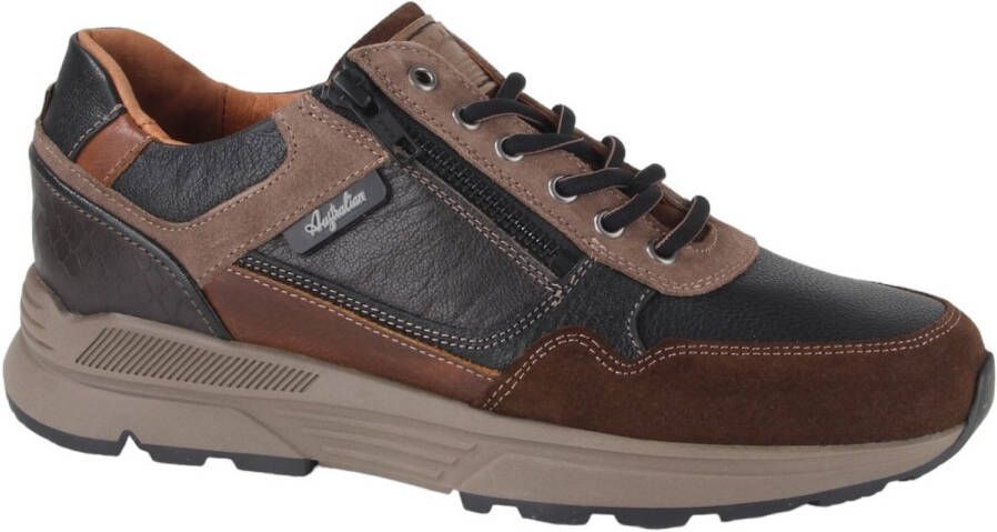 Australian Footwear Heren Sneakers Australian Connery Width H Zwart