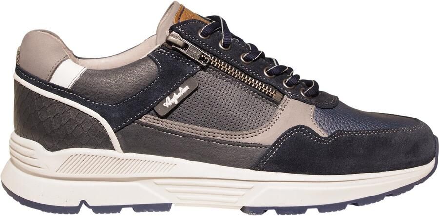 Australian Connery Heren Sneaker 15.1646.02-SO2 Blauw Grijs Wijdte H - Foto 3