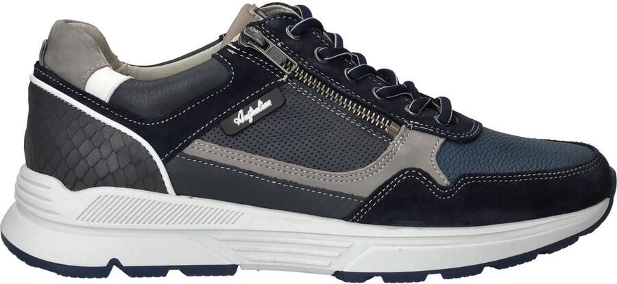 Australian Connery Heren Sneaker 15.1646.02-SO2 Blauw Grijs Wijdte H - Foto 4