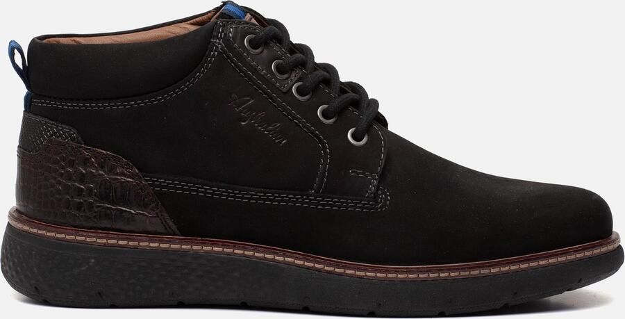 Australian Dexter veterboots zwart Nubuck Heren