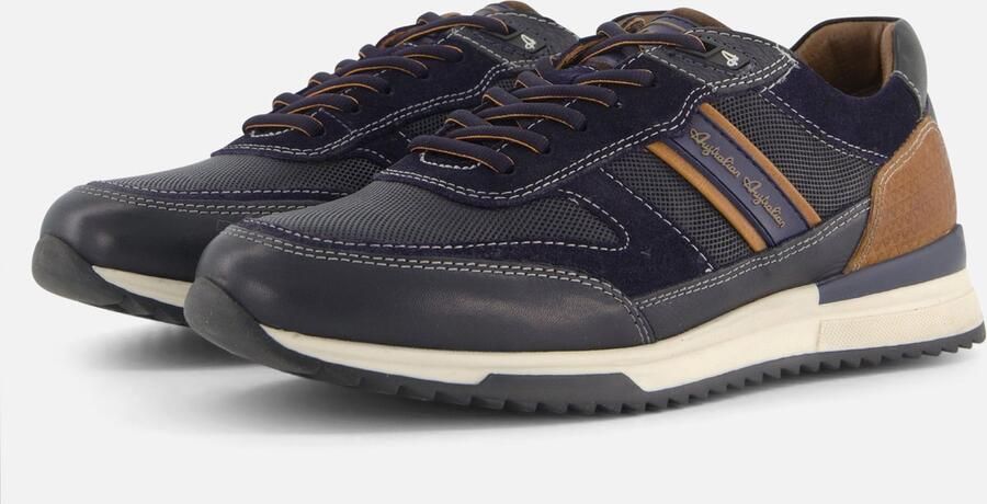 Australian Filmon Sneakers Leren Sneaker Heren Blauw - Foto 2