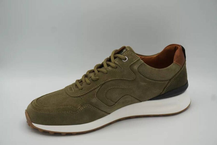 Australian Sneaker Odysey Suède 15.1598.02-EDE Groen-Cognac-Zwart - Foto 7