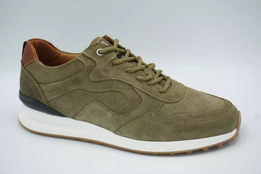 Australian Sneaker Odysey Suède 15.1598.02-EDE Groen-Cognac-Zwart - Foto 9