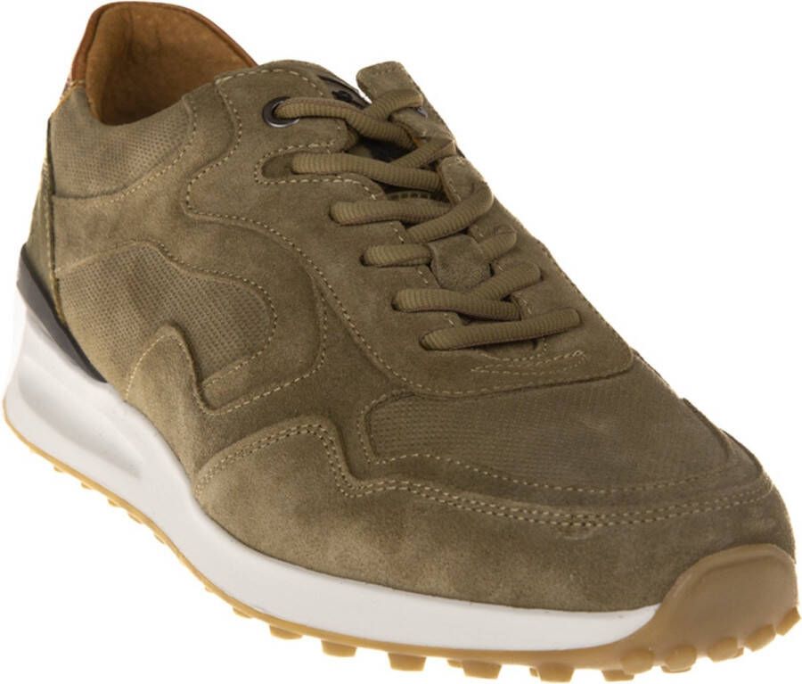 Australian Sneaker Odysey Suède 15.1598.02-EDE Groen-Cognac-Zwart - Foto 3
