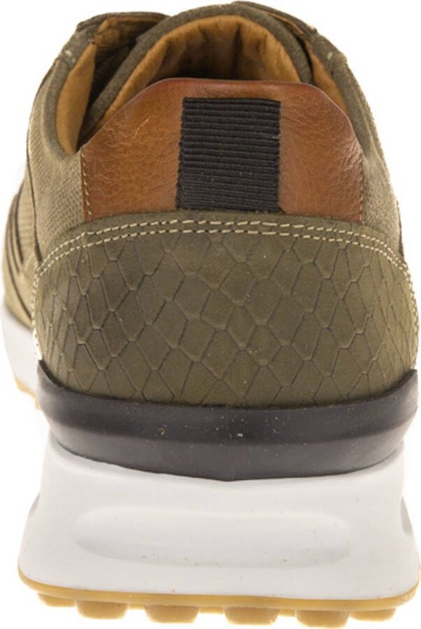 Australian Sneaker Odysey Suède 15.1598.02-EDE Groen-Cognac-Zwart - Foto 6