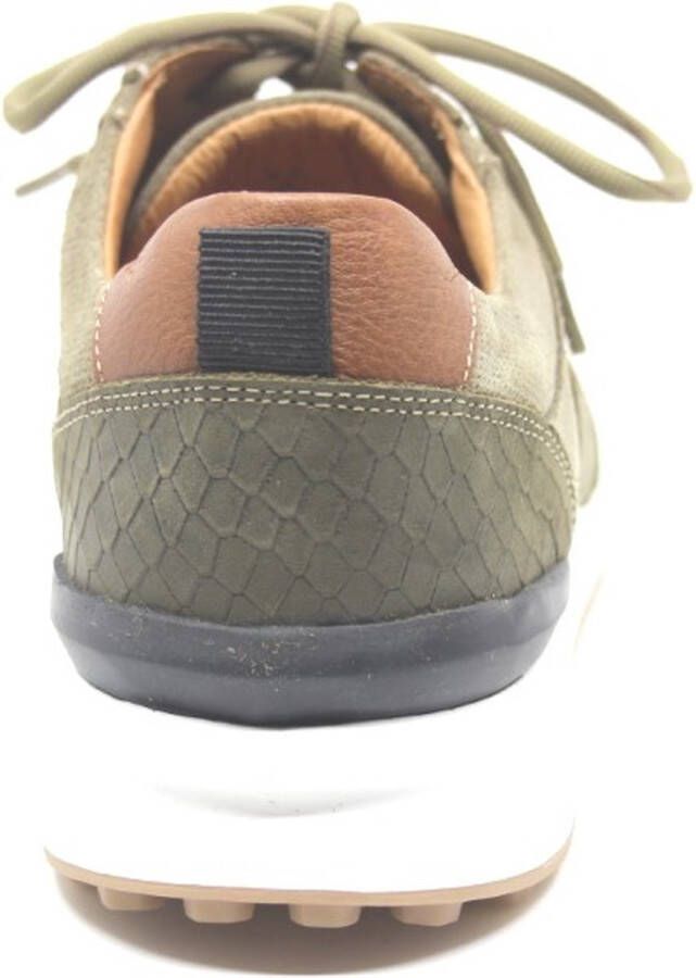 Australian Sneaker Odysey Suède 15.1598.02-EDE Groen-Cognac-Zwart - Foto 4