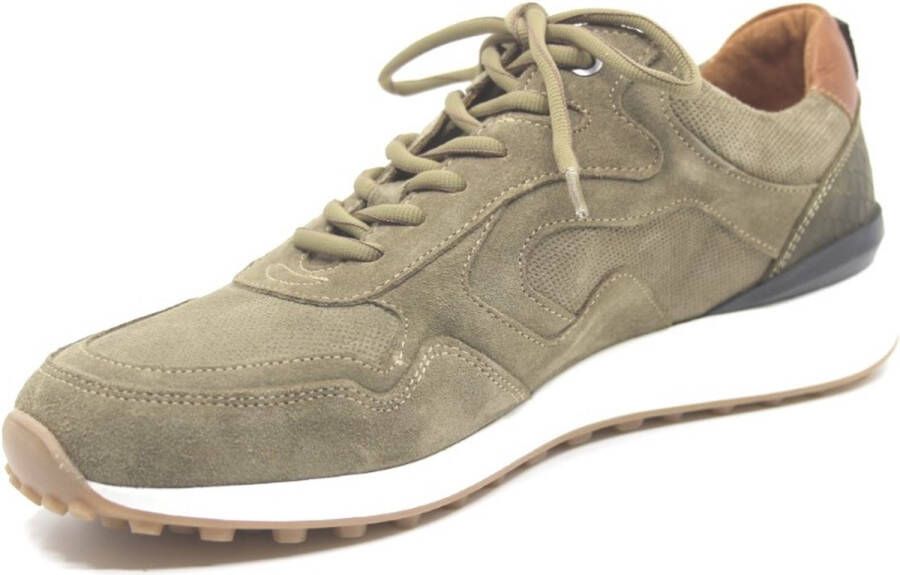 Australian Sneaker Odysey Suède 15.1598.02-EDE Groen-Cognac-Zwart - Foto 10