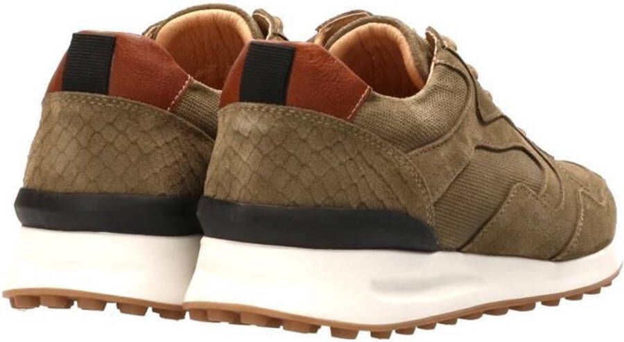 Australian Sneaker Odysey Suède 15.1598.02-EDE Groen-Cognac-Zwart - Foto 12