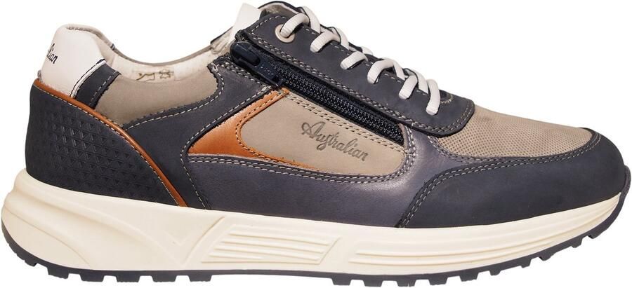 Australian Lage Sneakers Hawker Blue Leather 15170301-SO2