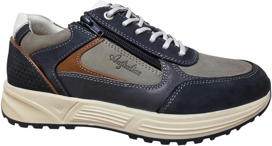 Australian Heren Sneakers Hawker Leren Lage sneakers Blauw - Foto 5