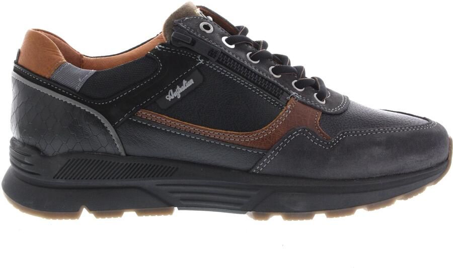 Australian Heren Sneakers Connery Black Width H Zwart