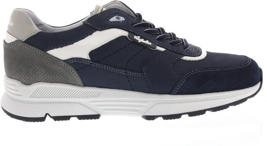 Australian HEREN SNEAKERS BLAUW 15.1691.01-S17 COVILHA BLUE LEATHER SI7 BLUE-GREY-WHITE - Foto 2