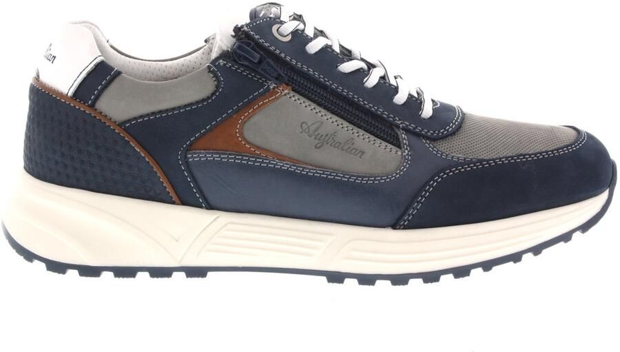 Australian Heren Sneakers Hawker Leren Lage sneakers Blauw - Foto 2