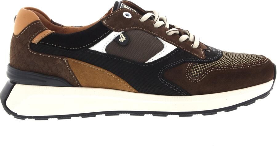 Australian Heren Sneakers Kyoto Grey Leather Cognac
