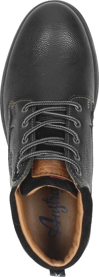 Australian Moderne leren veterschoen Black Heren