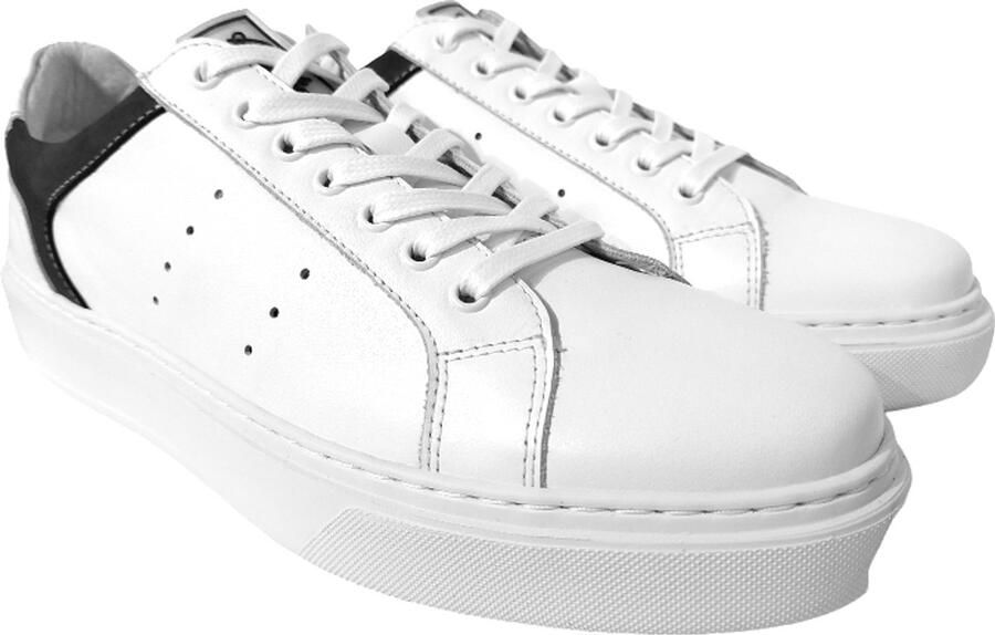 Australian Sneaker Omaha White Leather 15.1666.01-B02 White Blue - Foto 2