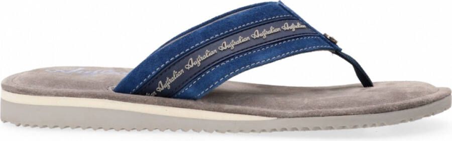 Australian Footwear Azurro Slippers Blauw Blue Grey