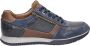 Australian Footwear Browning Leather Sneaker casual Ocean Blue-Cognac - Thumbnail 1