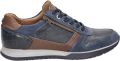 Australian Footwear Browning Leather Sneaker casual Ocean Blue-Cognac - Blauw