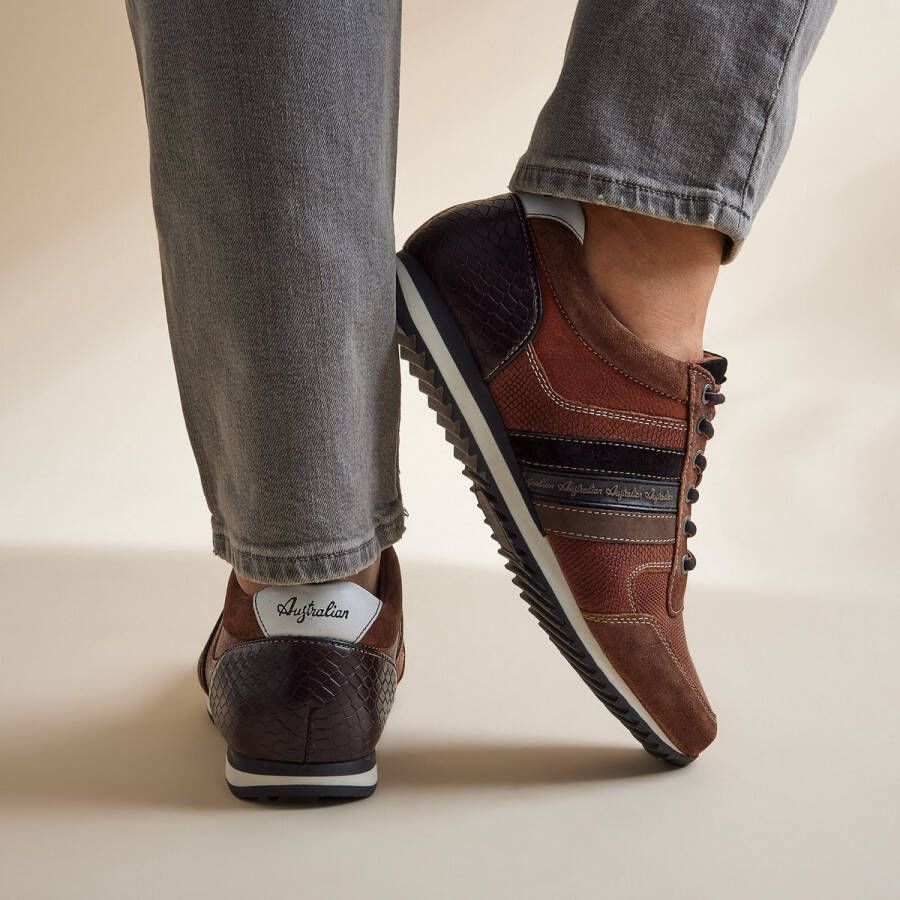 Australian Camaro Sneakers cognac Leer