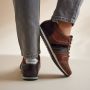 Australian Camaro Lage sneakers Leren Sneaker Heren Bruin - Thumbnail 3