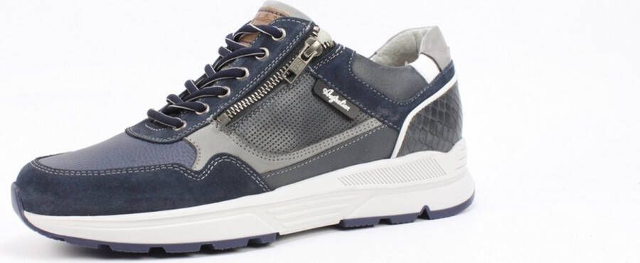 Australian Connery Heren Sneaker 15.1646.02-SO2 Blauw Grijs Wijdte H