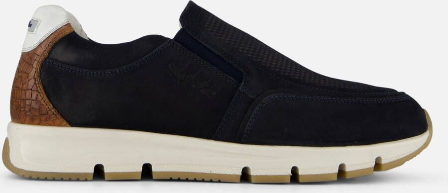Australian Eagle Instappers blauw Nubuck
