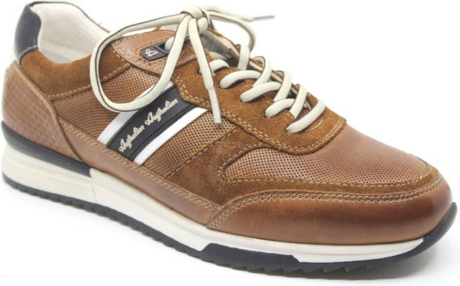 Australian Bruine Leren Sneakers met Comfortabele Pasvorm Brown Heren - Foto 2