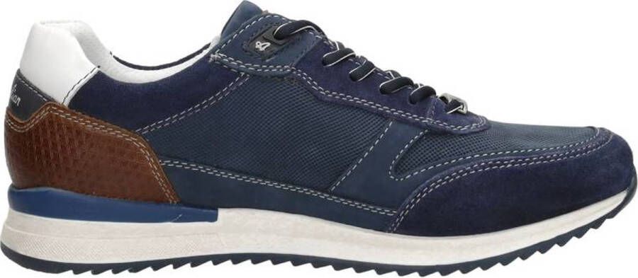 Australian Blauwe Leren Sneakers met Comfortabele Pasvorm Blue Heren