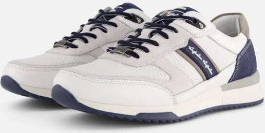 Australian Witte leren sneakers met gevormd voetbed White Heren