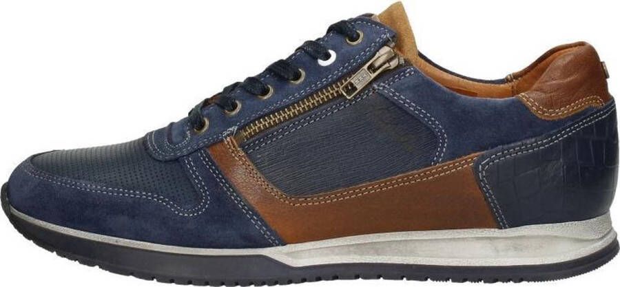 Australian Footwear Heren Sneakers Australian Browning Ocean Blue Cognac Blauw