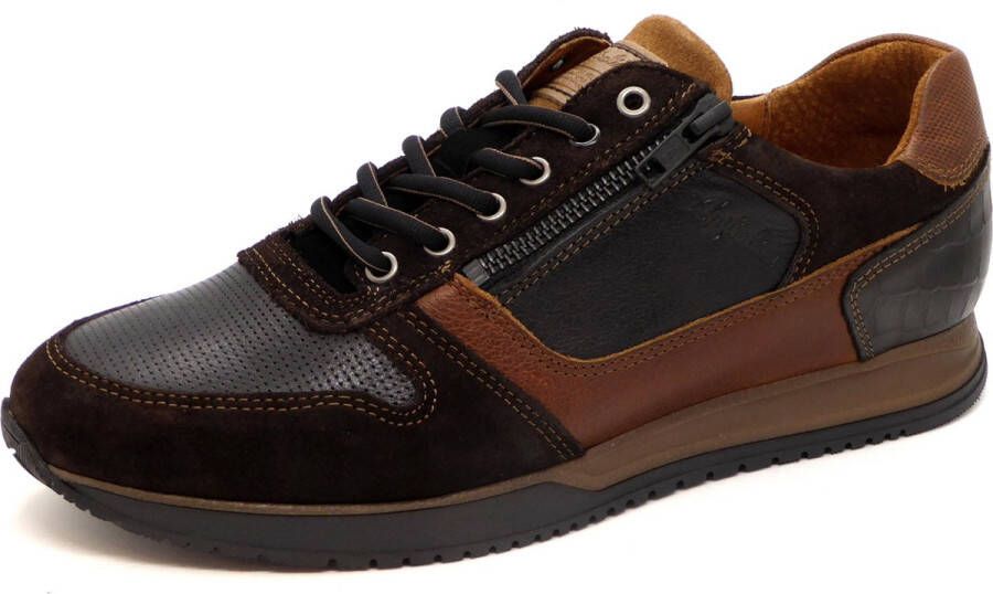 Australian Footwear Australian Heren Veterschoen 15.1808.05-AFH Bruin Combi Wijdte H