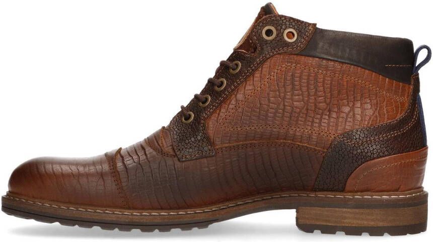 Australian Footwear Australian Montenero Veterboots Laarzen Met Veters Heren Bruin