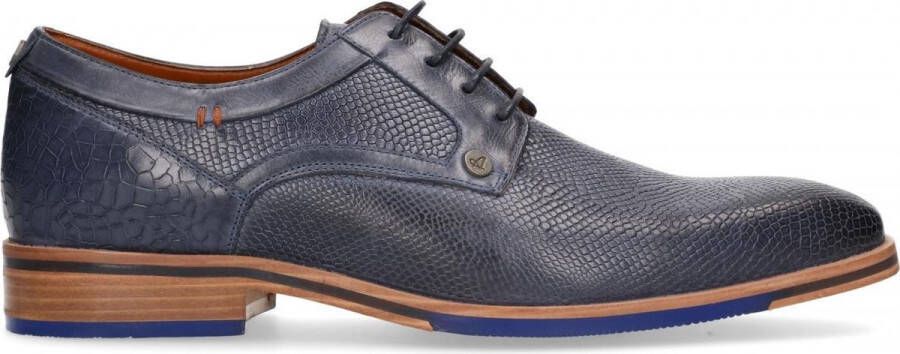 Australian Footwear Blauwe Australian Veterschoenen Matteo Leather