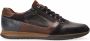 Australian Footwear Browning Sneakers Widht H Zwart Black-brown-navy - Thumbnail 1