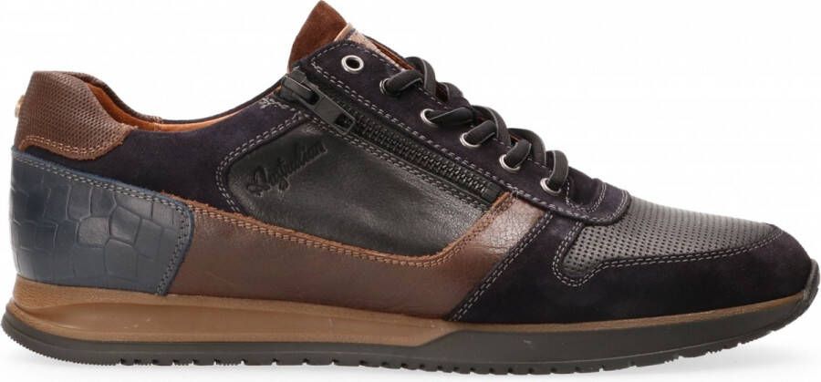 Australian Footwear Browning Sneakers Widht H Zwart Black-brown-navy