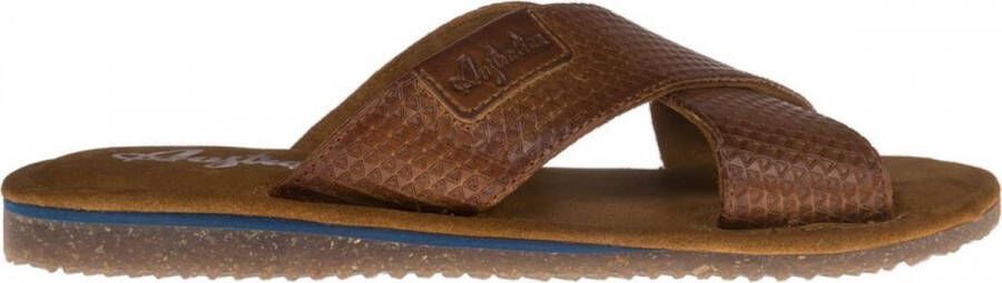 Australian Cadzand Slippers Cognac Heren Slippers Cognac