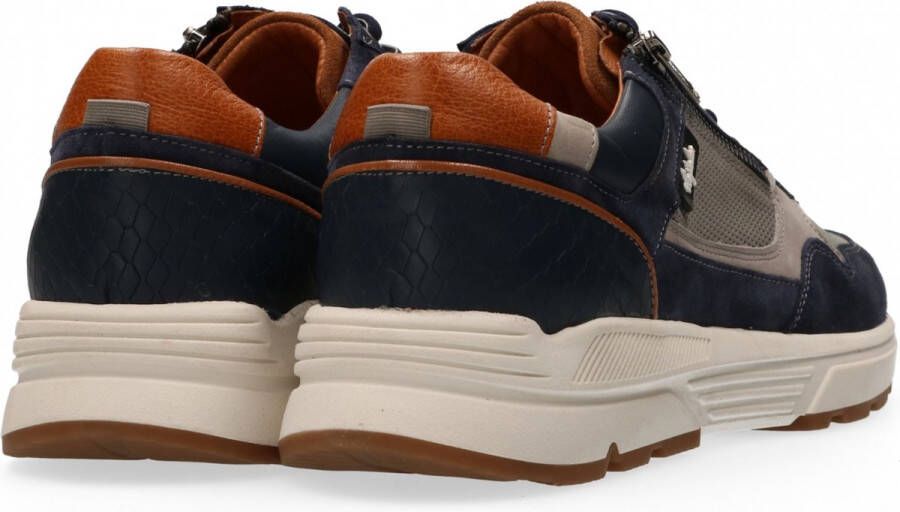 Australian Footwear Connery Sneakers Blauw Blue-grey-tan
