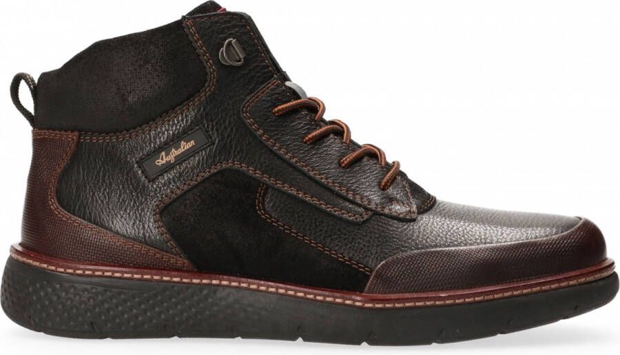 Australian 1592 Durango black brown half hoge schoen Kleur Zwart)