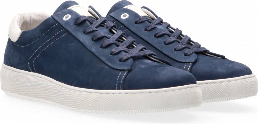 Australian Footwear Gianlucca Leather Sneaker casual Ocean Blue-White
