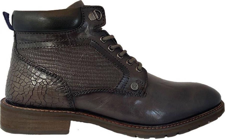 Australian Footwear Grijze Australian Veterschoenen Tottenham Leather