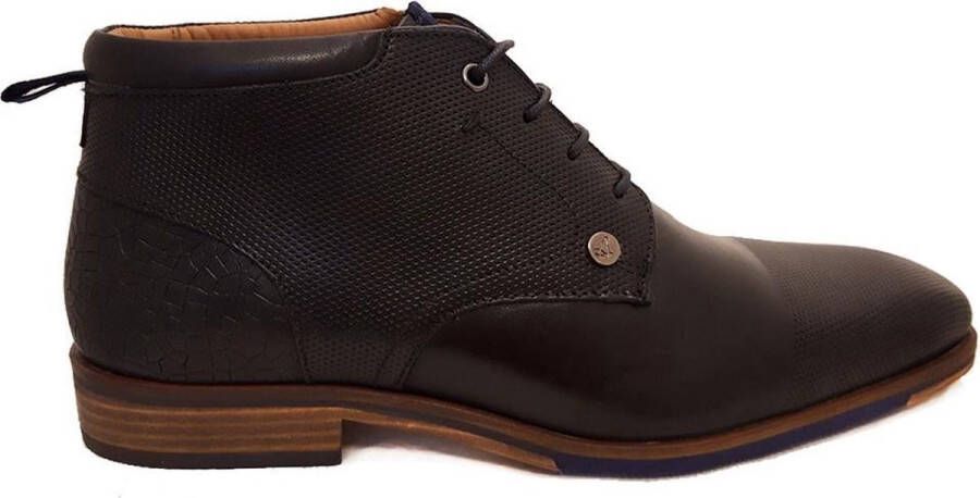 Australian Footwear Zwarte Australian Veterschoenen Albany Leather