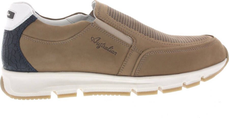 Australian Heren Instappers & Mocassins Eagle Nubuck Sand-beige Zand