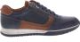 Australian Footwear Browning Leather Sneaker casual Ocean Blue-Cognac - Thumbnail 13