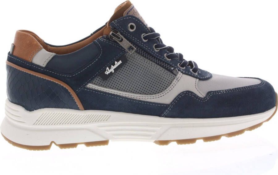 Australian Heren Sneakers Connery Blue Leather Blauw