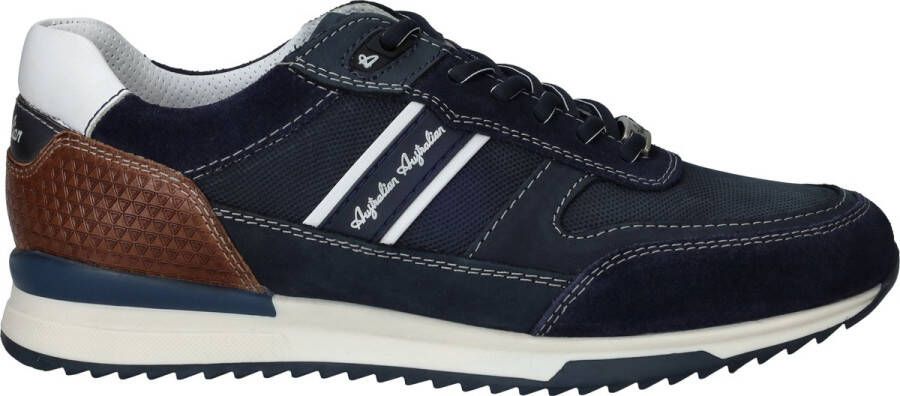 Australian Blauwe Leren Sneakers met Comfortabele Pasvorm Blue Heren - Foto 3