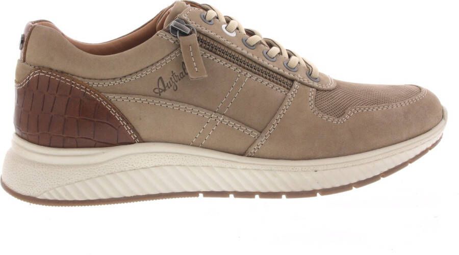 Australian Stijlvolle en sportieve sneakers met rits- en vetersluiting Beige Heren