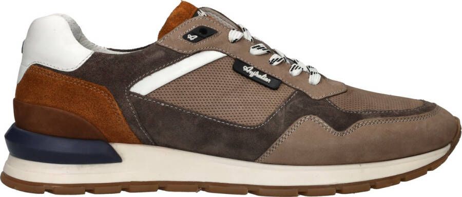 Australian Grijze Leren Sneakers met Comfortabel Voetbed Brown - Foto 3